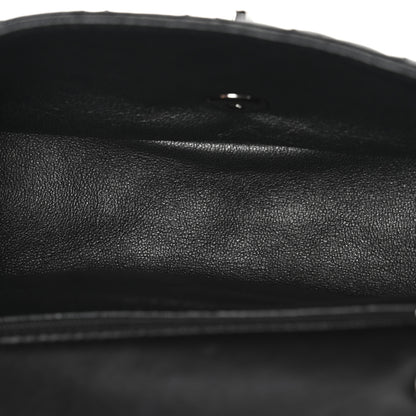 Chanel Lambskin Classic Twist Mini Rectangular Flap Black Burgundy 5 of 13
