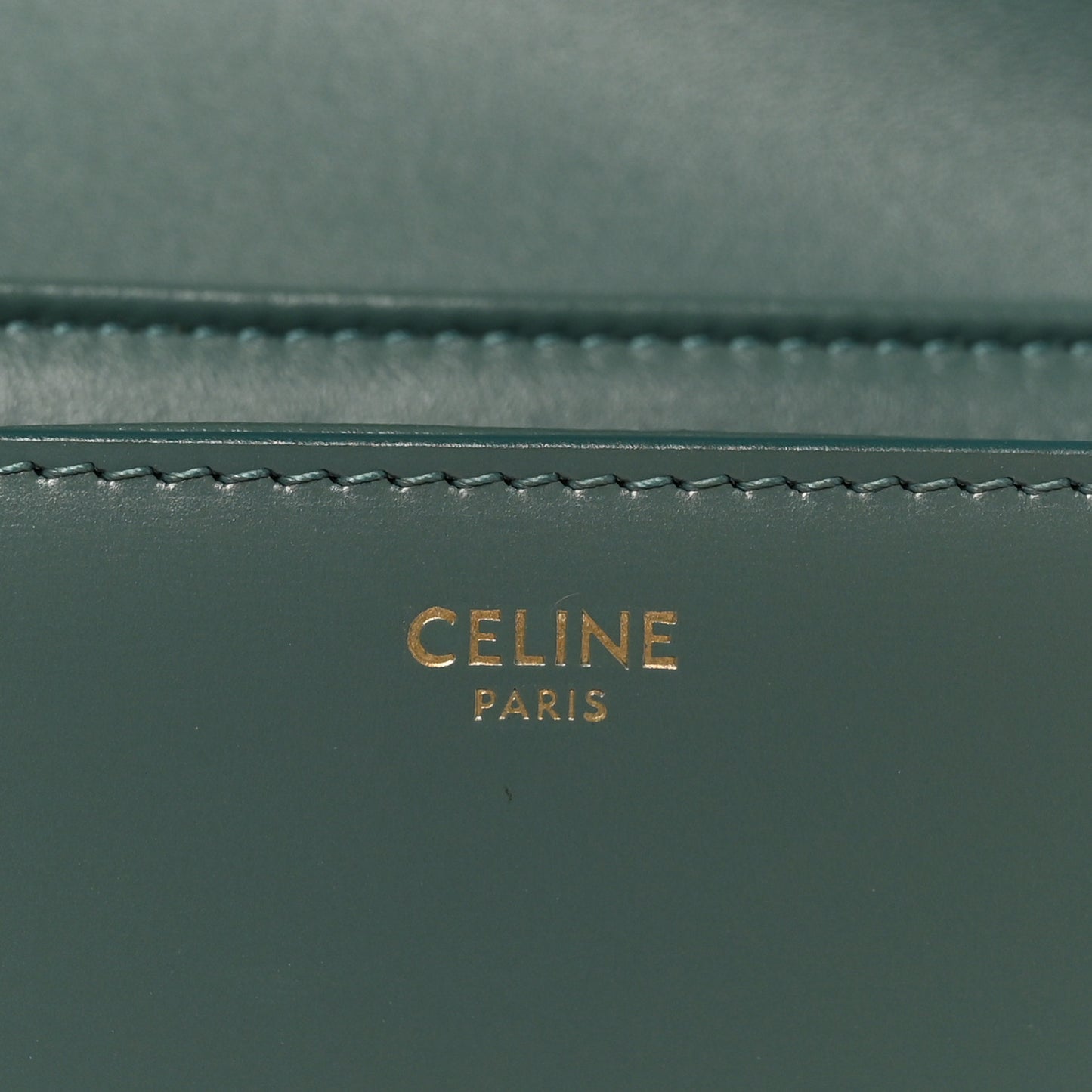 Shiny Calfskin Teen Triomphe Petrol