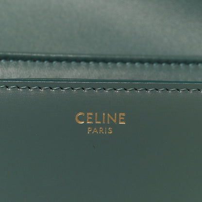Celine Shiny Calfskin Teen Triomphe Petrol 5 of 8