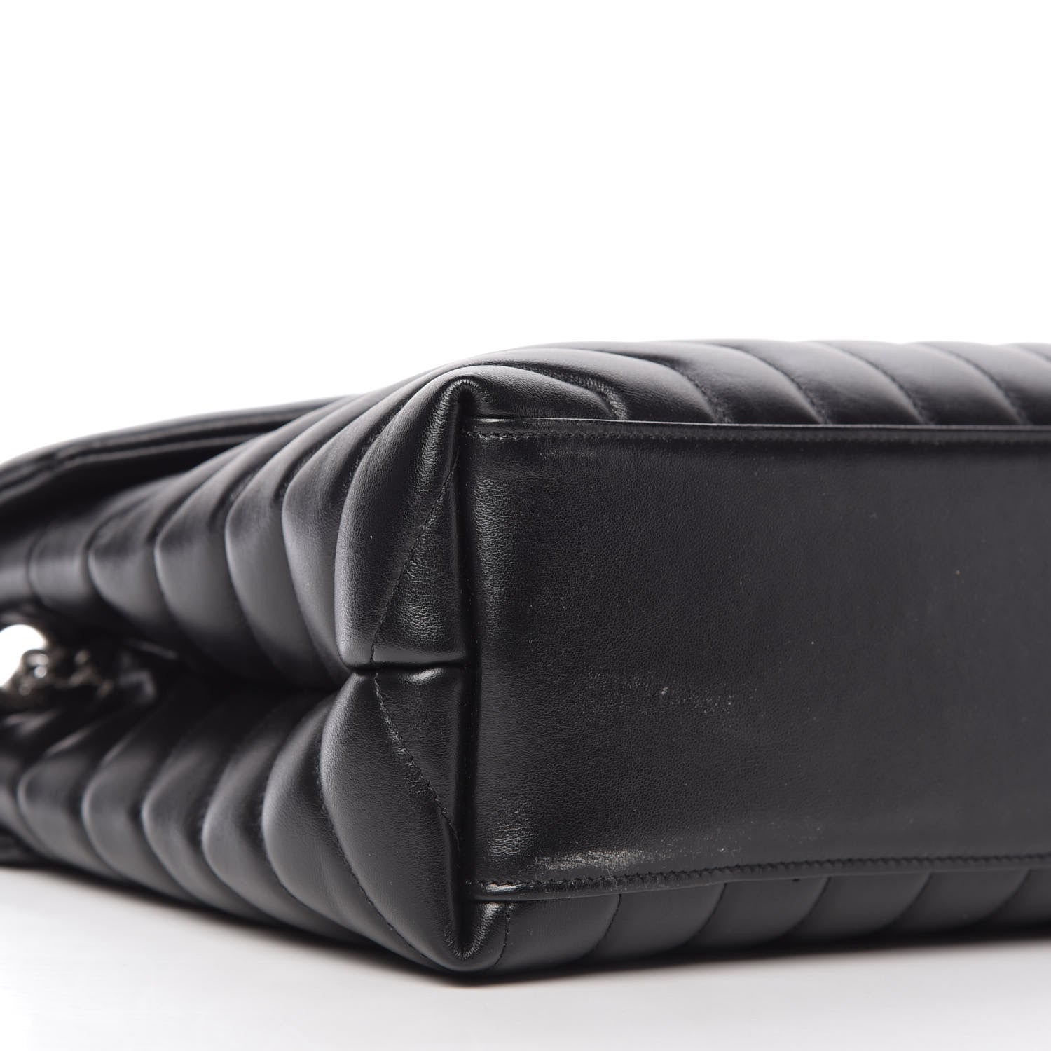 Saint Laurent Calfskin Y Quilted Monogram Medium Loulou Chain Satchel Black 6 of 10