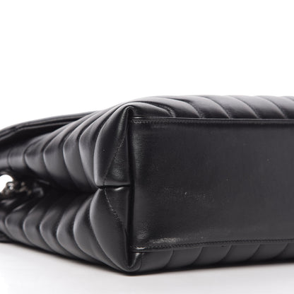 Saint Laurent Calfskin Y Quilted Monogram Medium Loulou Chain Satchel Black 6 of 10
