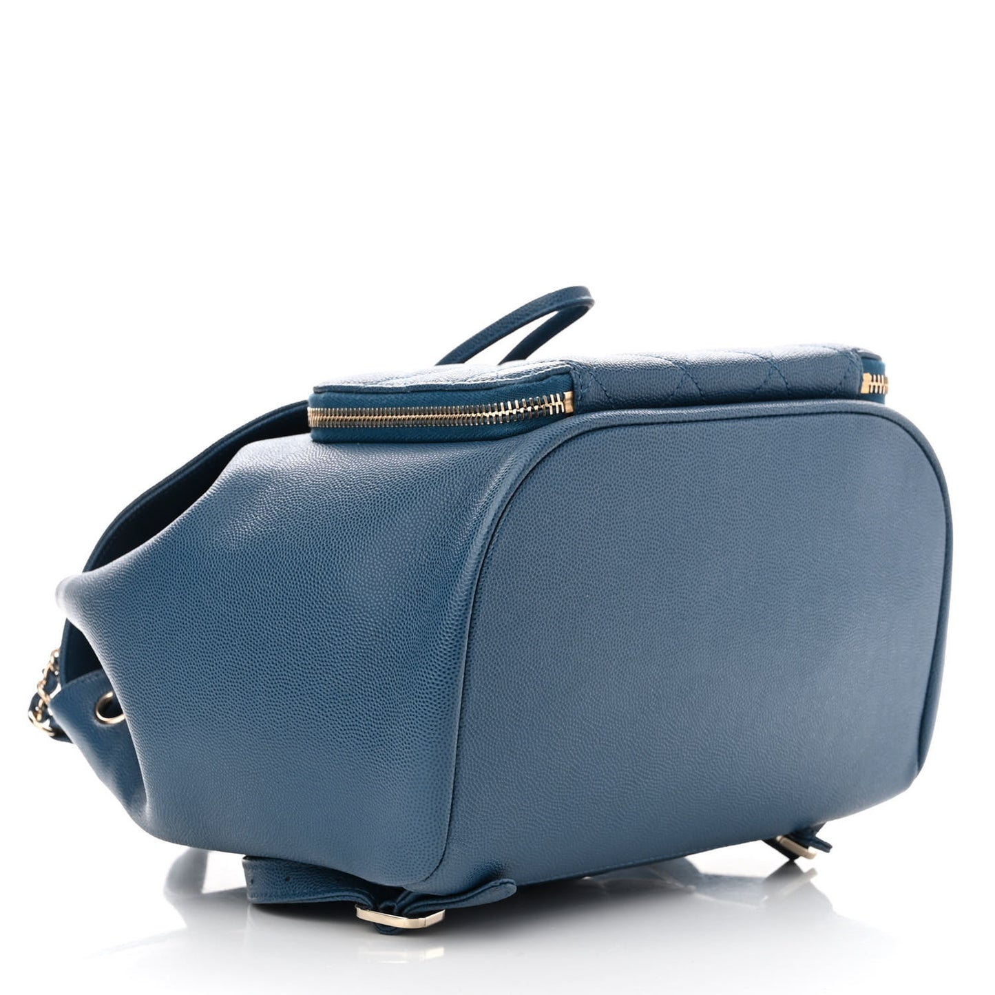 Caviar Quilted Business Affinity Backpack Blue