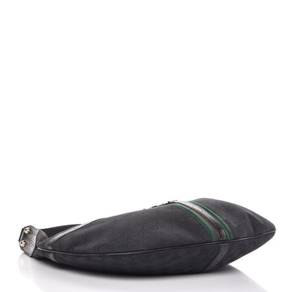 Gucci Monogram Web GG Reins Hobo Black 4 of 7