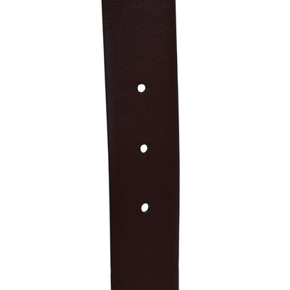 Chanel Calfskin CC Reversible Belt 90 Black Burgundy 3 of 5