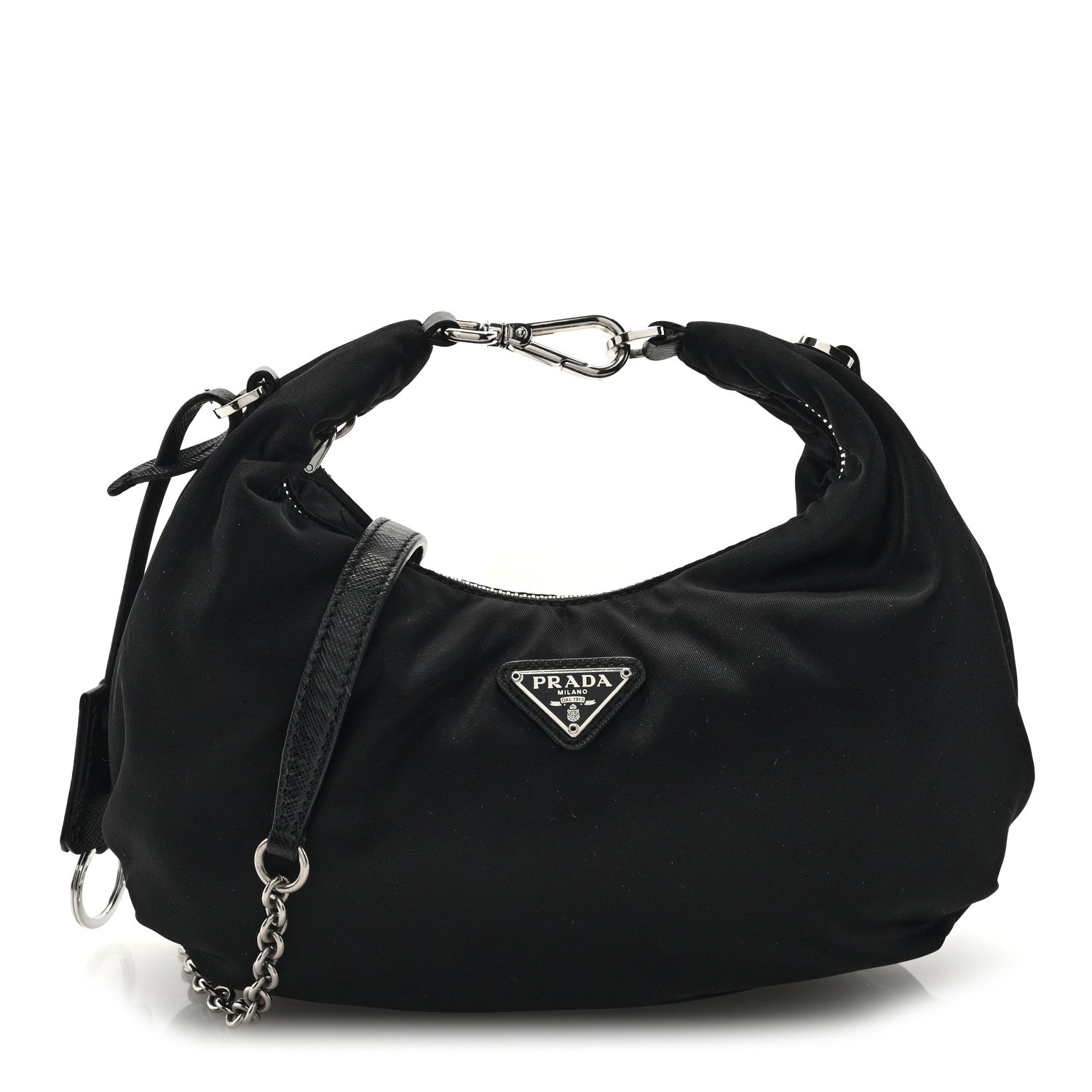 Prada Tessuto Nylon Saffiano Re-Edition 2006 Shoulder Bag Black 1 of 10