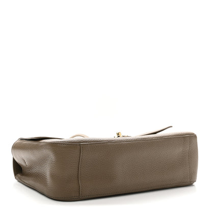 Chanel Grained Calfskin Small Souplissimo Maxi Flap Light Brown 4 of 11