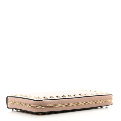 Valentino Garavani Vitello Rockstud Top Handle Travel Wallet Poudre 4 of 8