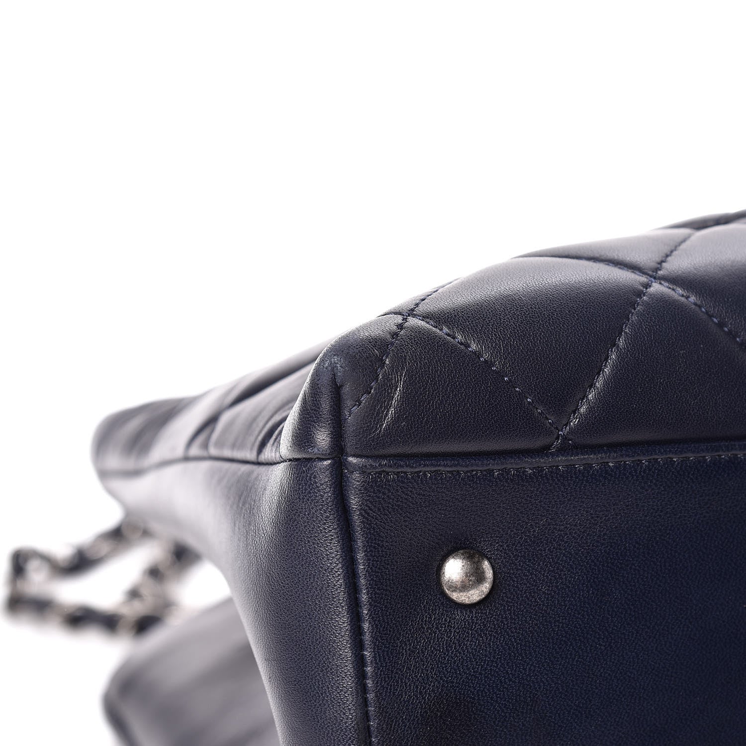 Chanel Lambskin Quilted Trendy CC Tote Navy 6 of 19