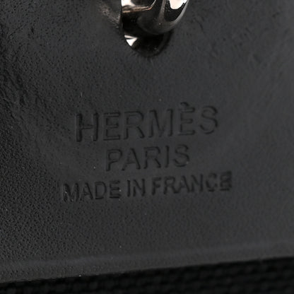 Hermes Military Toile Vache Hunter Herbag Zip PM 31 Black 5 of 9