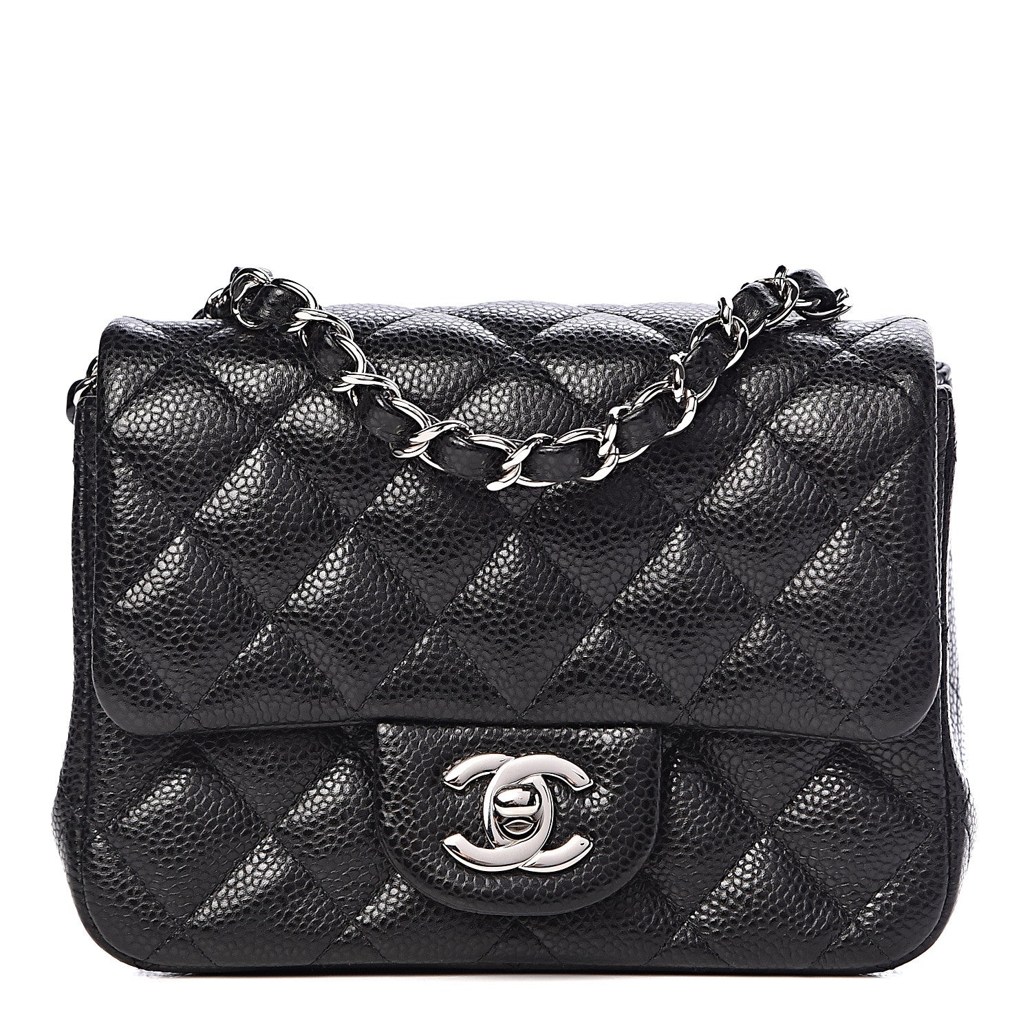 Chanel Caviar Quilted Mini Square Flap Black 1 of 10