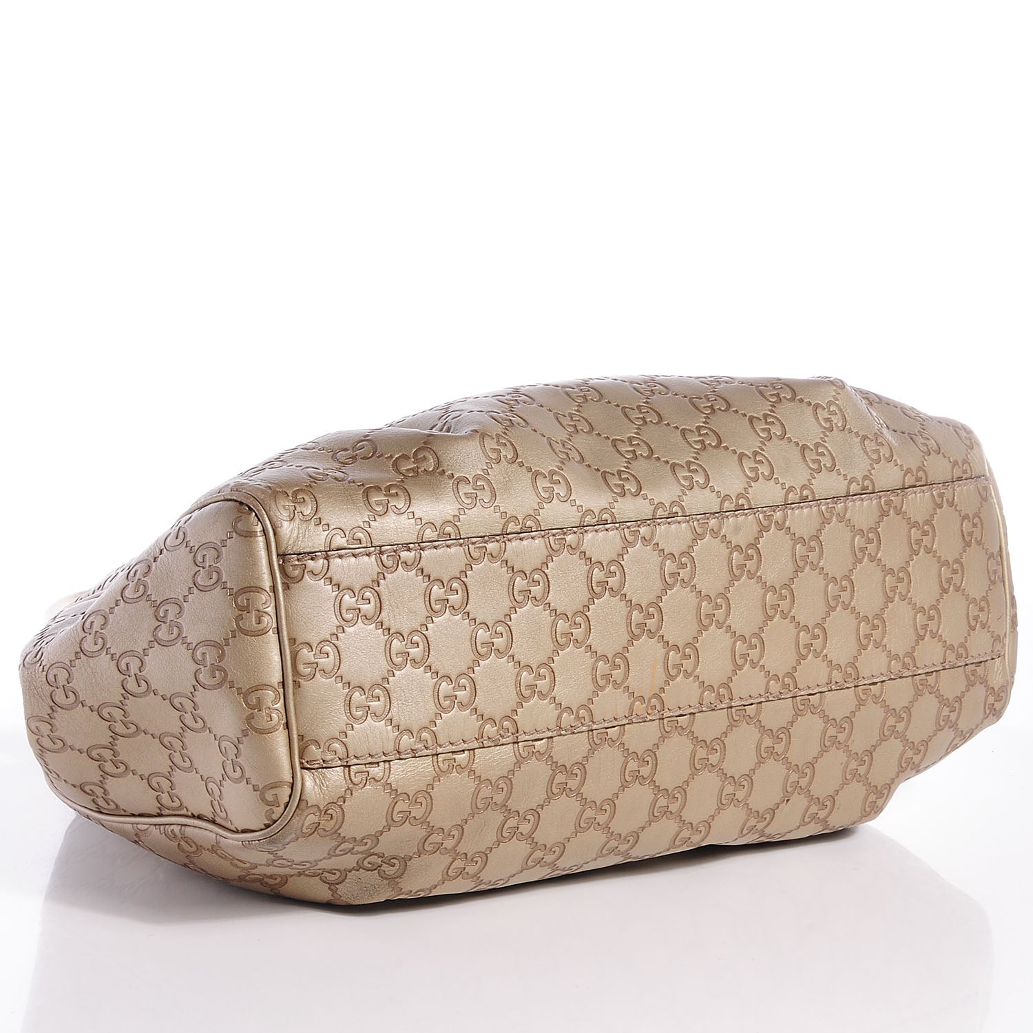 Gucci Guccissima Medium Sukey Tote Champagne 4 of 9