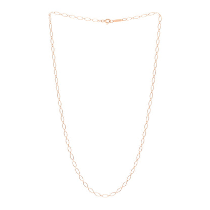 Tiffany 18K Rose Gold Oval Link Chain 16" 3 of 5