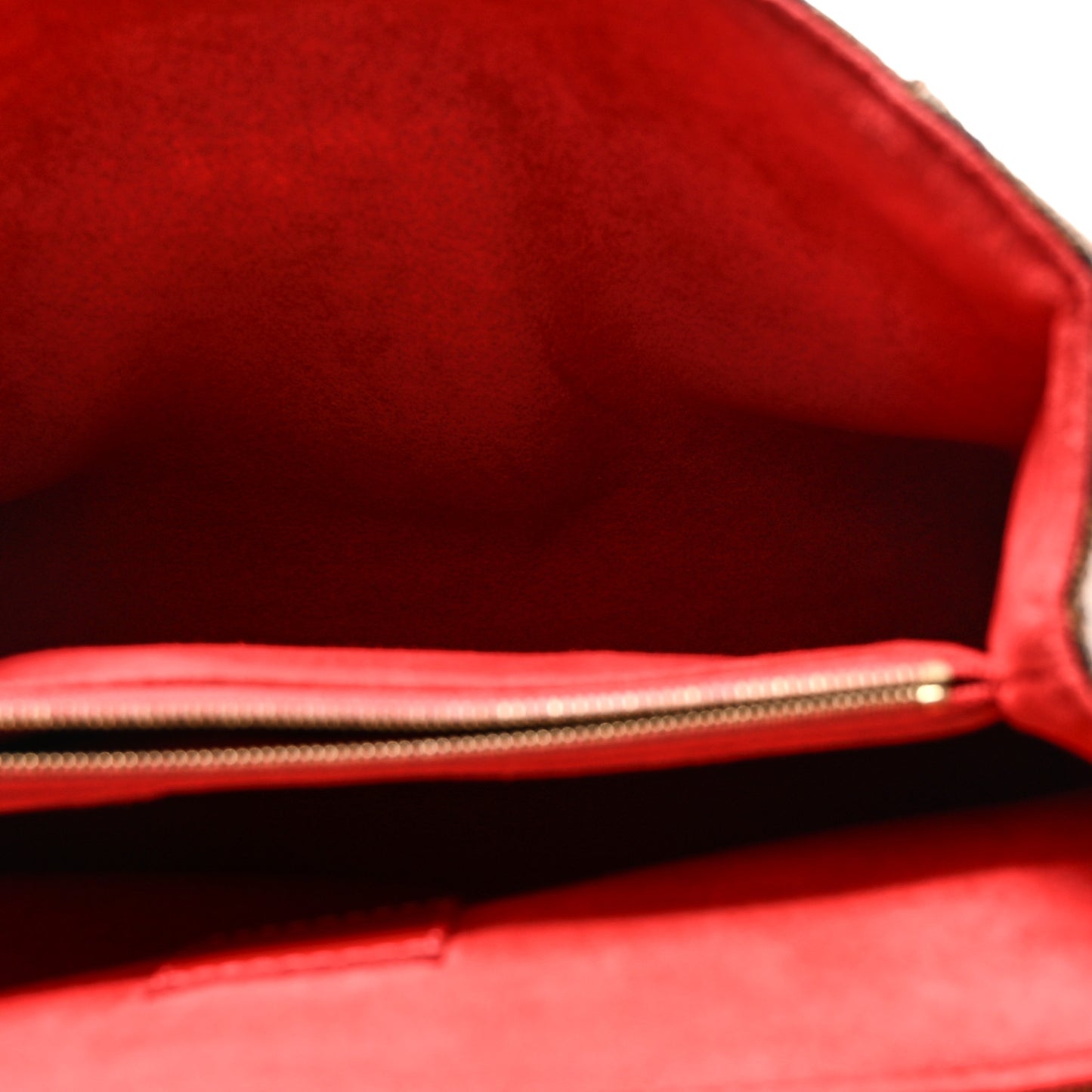 Damier Ebene Caissa Clutch Cherry