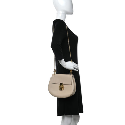 Chloe Grained Lambskin Drew Shoulder Bag Motty Grey 2 of 7