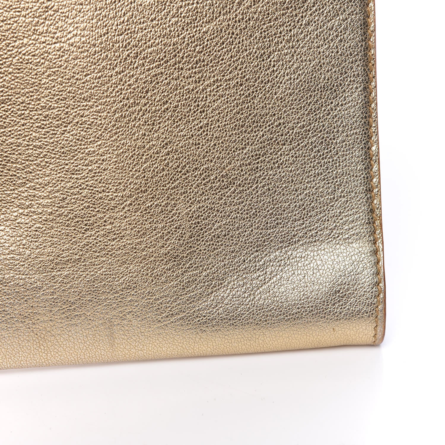 Saint Laurent Metallic Goatskin Small Belle De Jour Clutch Gold 14 of 15