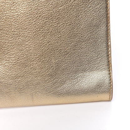 Saint Laurent Metallic Goatskin Small Belle De Jour Clutch Gold 14 of 15