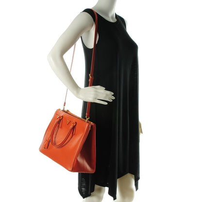 Prada Saffiano Medium Galleria Double Zip Tote Papaya 2 of 8