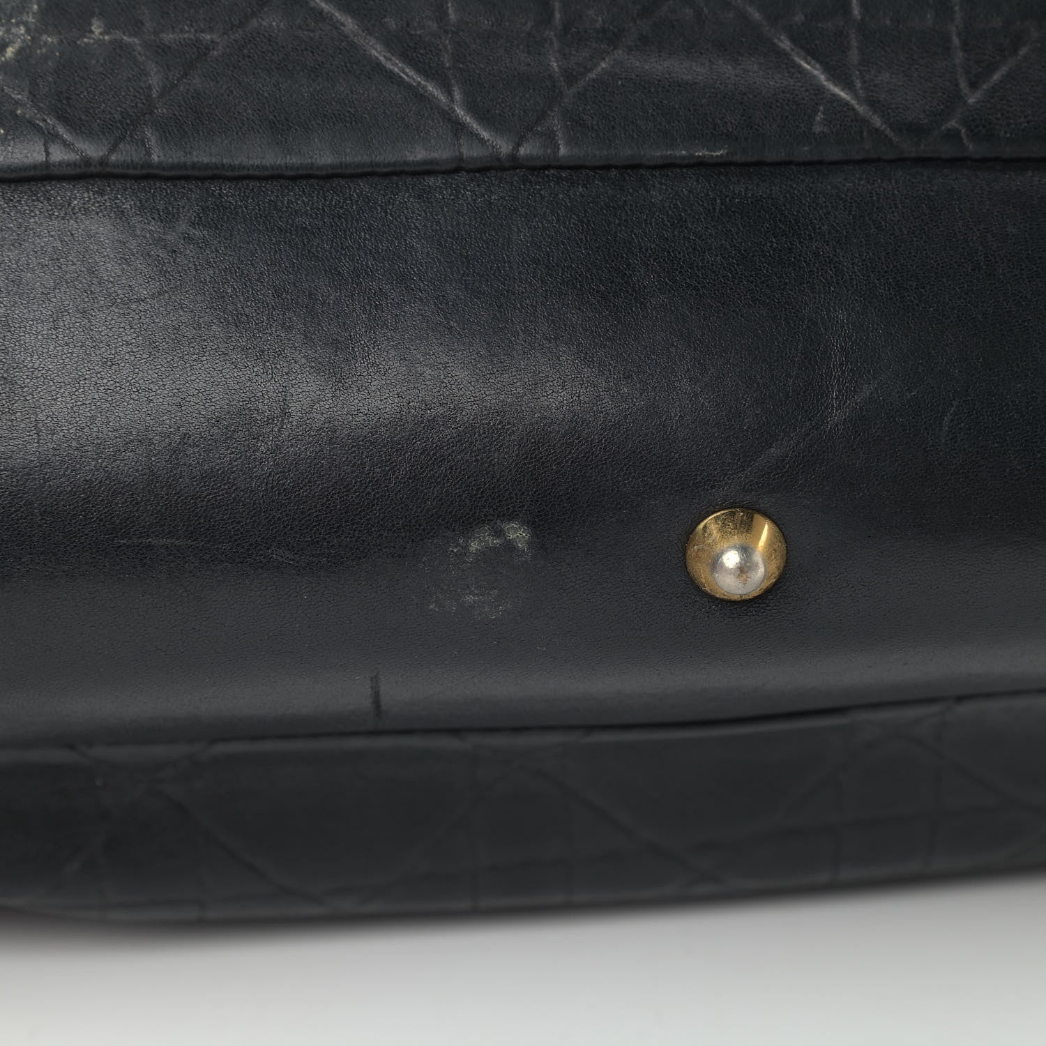 Christian Dior Lambskin Cannage Shopping Tote Black 5 of 9