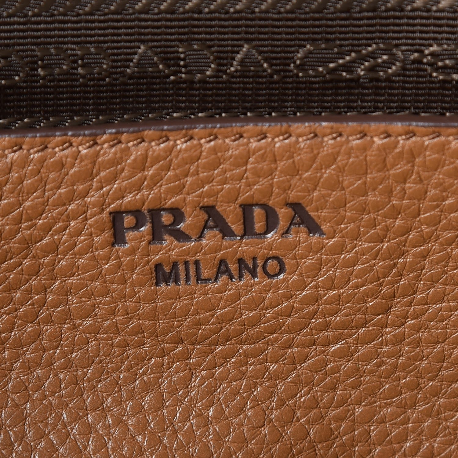 Prada Vitello Phenix Bauletto Cannella 6 of 8