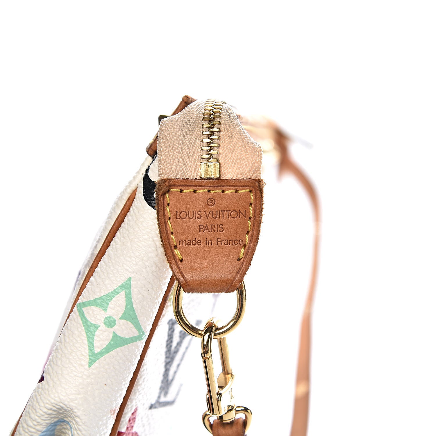 Louis Vuitton Monogram Multicolor Pochette Accessories White 7 of 10