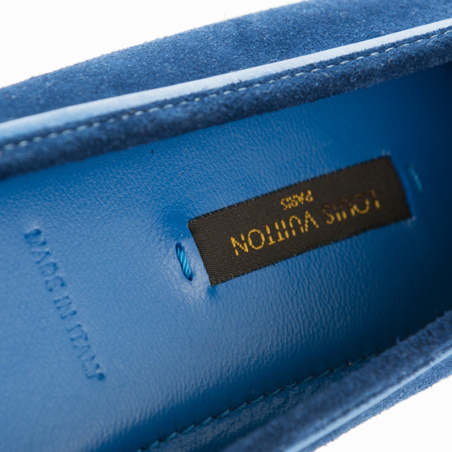 Louis Vuitton Suede Oxford Ballerina Flats 38 Blue Nuit 7 of 7