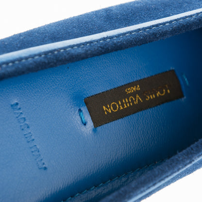 Louis Vuitton Suede Oxford Ballerina Flats 38 Blue Nuit 7 of 7
