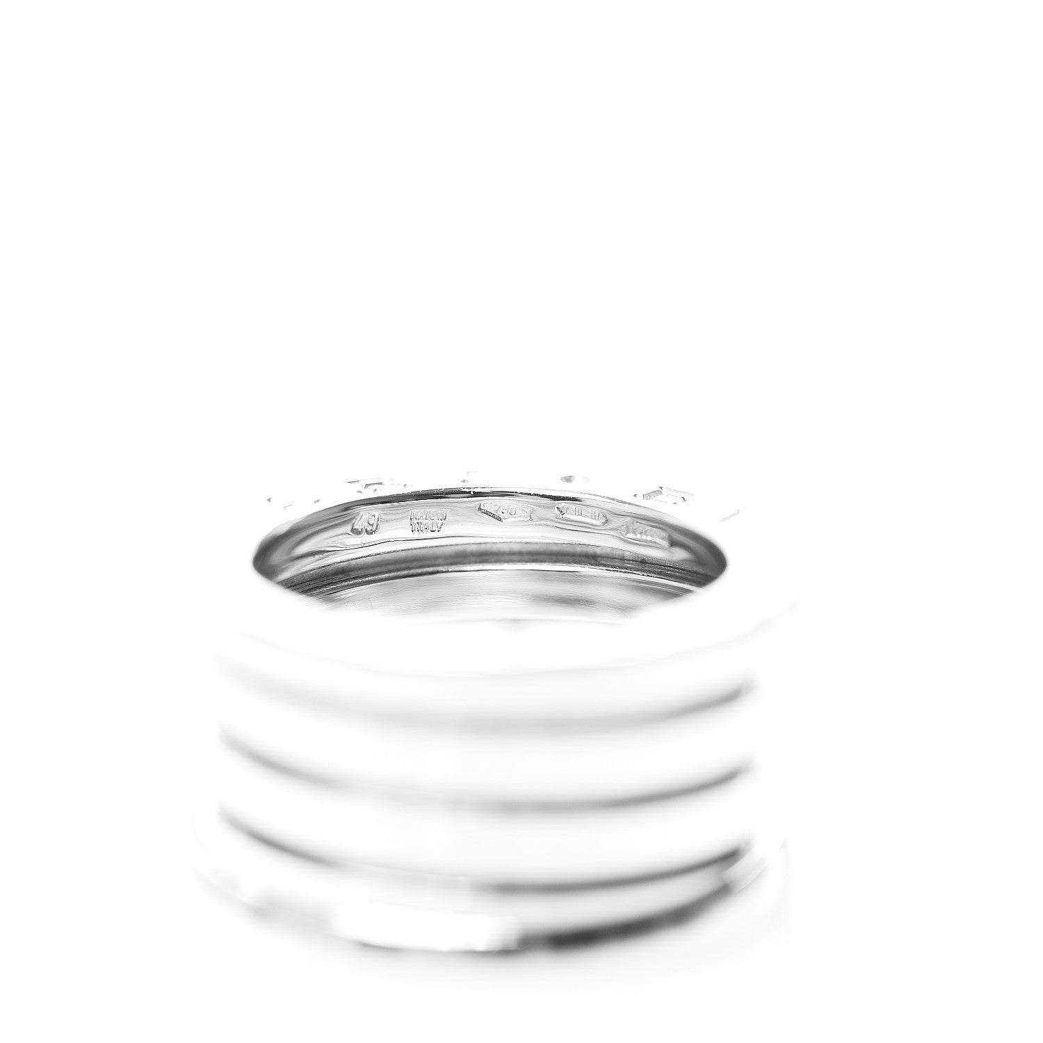 Bulgari 18K White Gold B.Zero1 Four-Band Ring 49 4.75 3 of 4