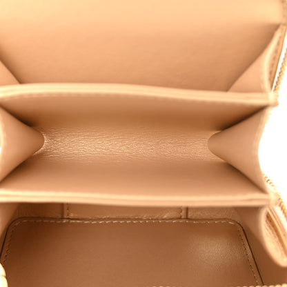 Chanel Lambskin Quilted Mini Golden Plate Clutch With Chain White 6 of 12