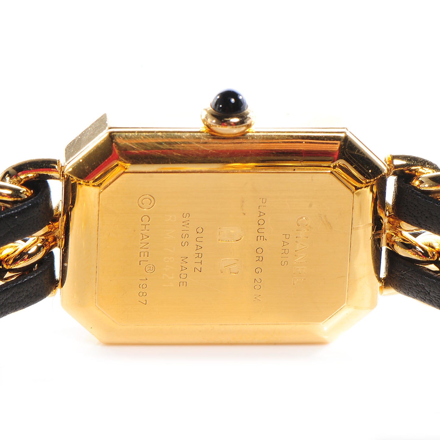 Stainless Steel Lambskin 20mm Chain Premiere Quartz Watch Gold L