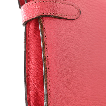 Hermes Chevre Mysore Kelly Longue Wallet Rose Azalee 17 of 17
