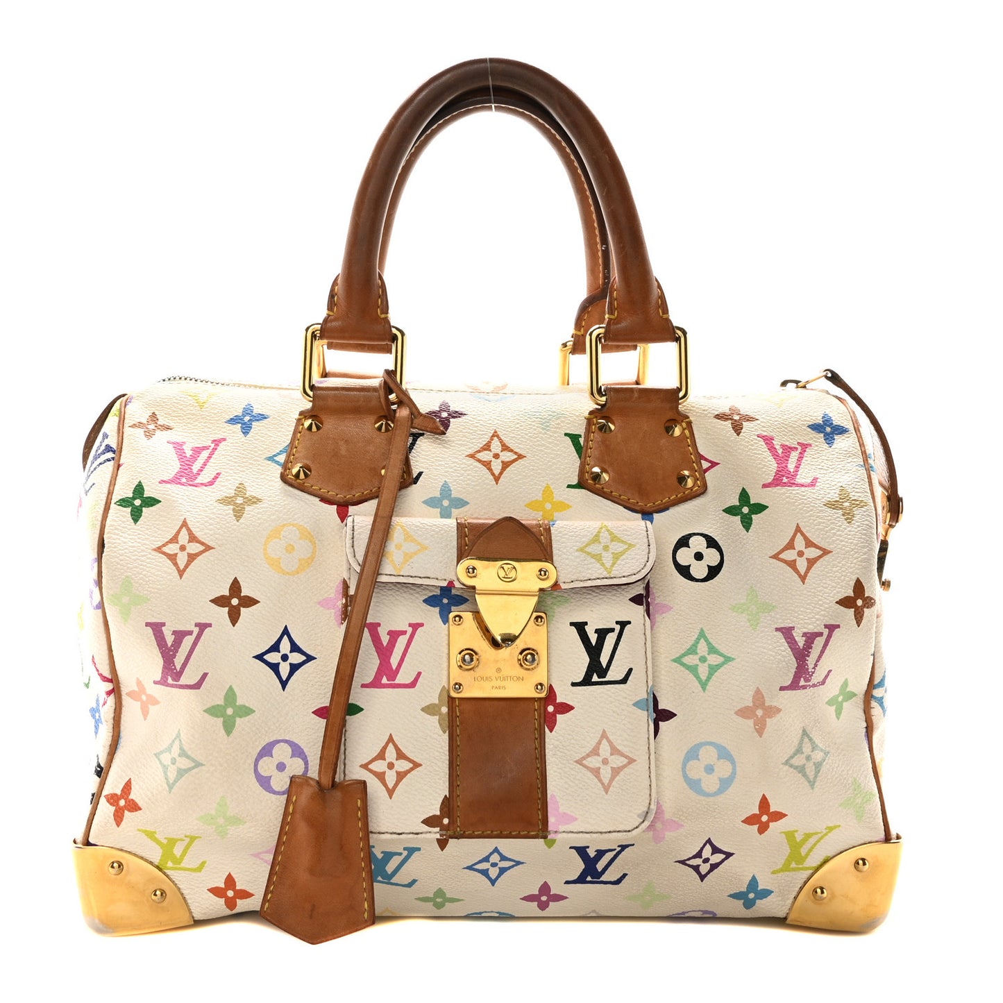 Monogram Multicolor Speedy 30 White