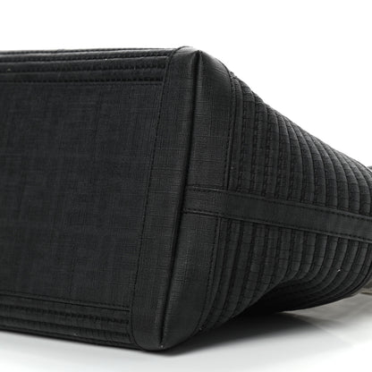 Fendi Mesh Glazed Fabric FF Shopping Tote Black 14 of 14