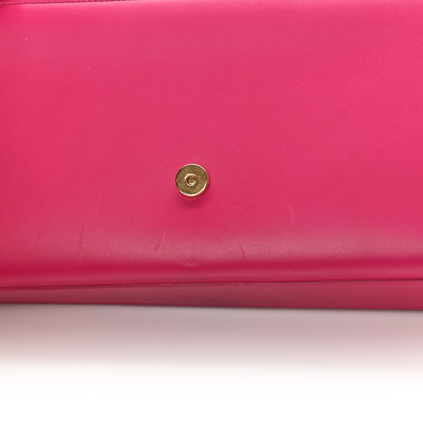 Smooth Calfskin Medium Classic Monogram Kate Tassel Satchel Fuchsia