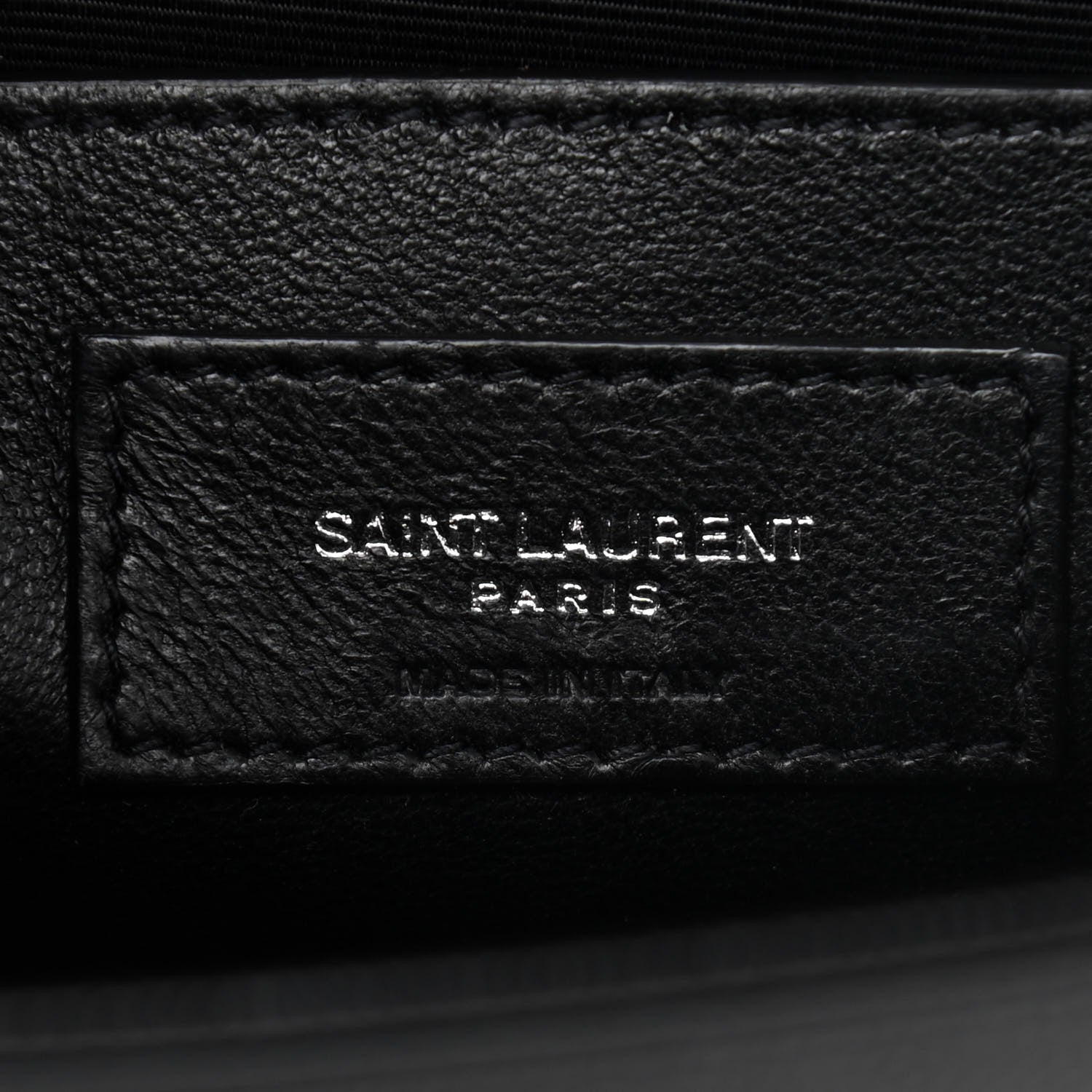 Saint Laurent Grain De Poudre Small Monogram Kate Satchel Black 6 of 10