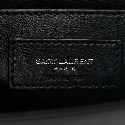 Saint Laurent Grain De Poudre Small Monogram Kate Satchel Black 6 of 10
