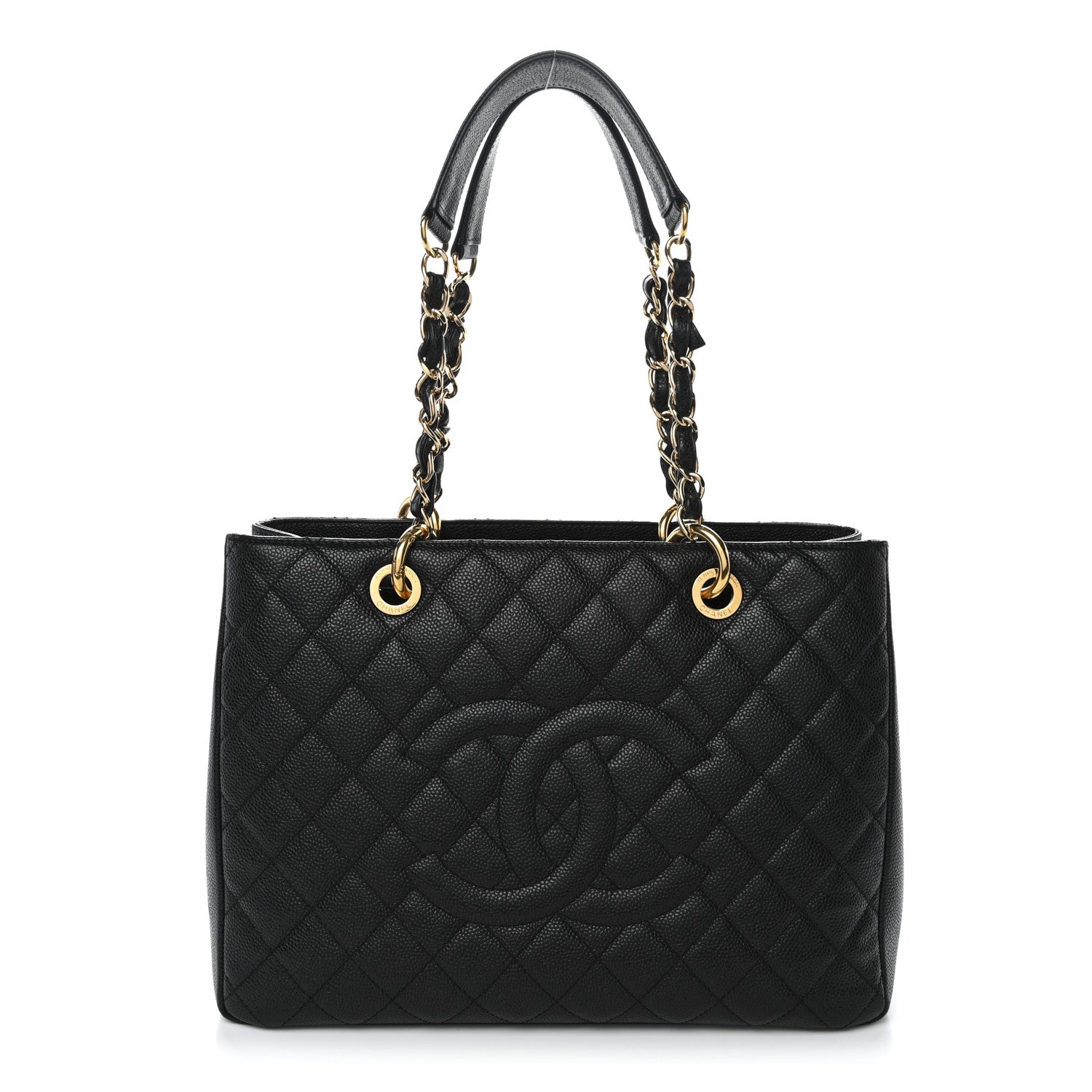 Chanel Caviar Quilted Grand Shopping Tote GST Black 1 of 12