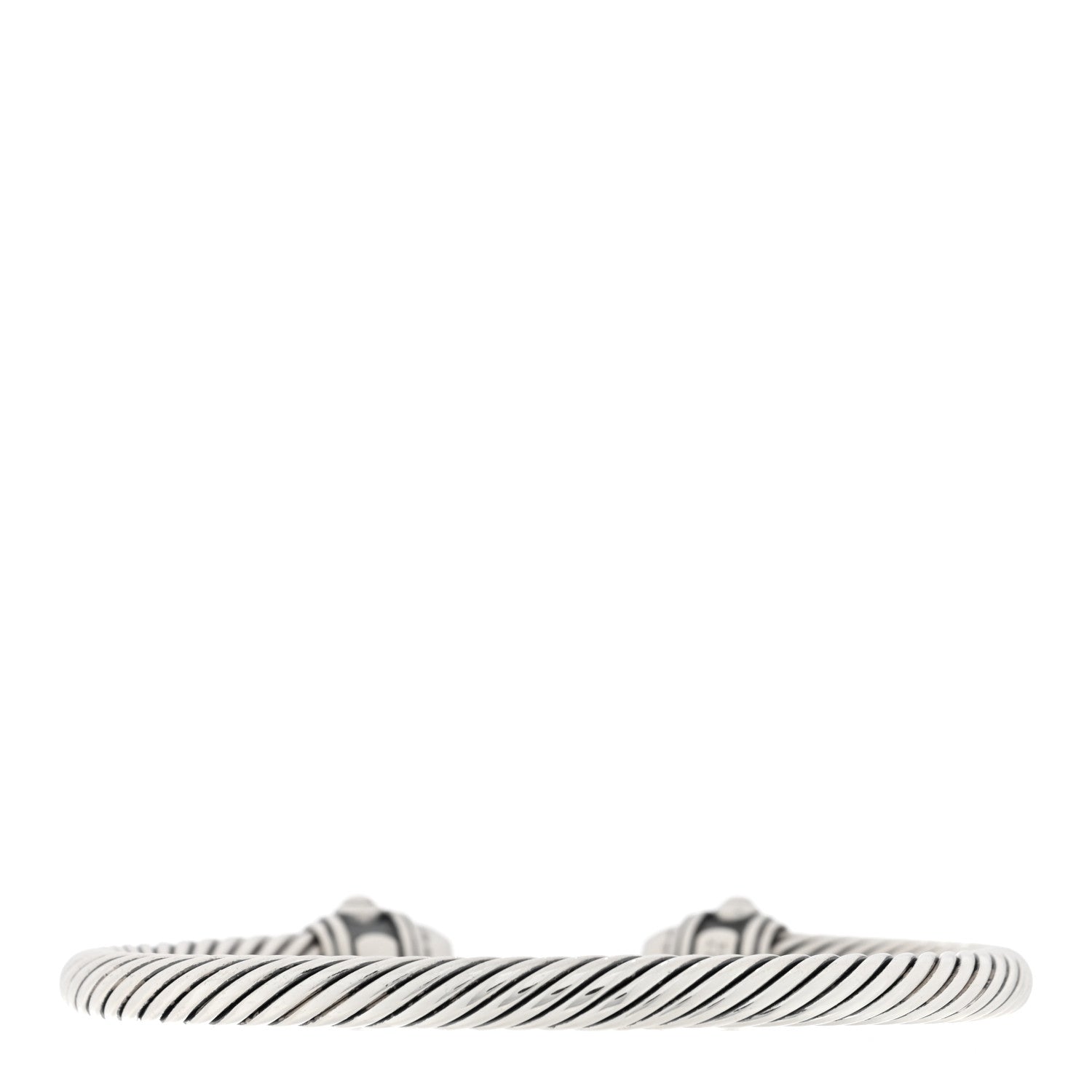 David Yurman Sterling Silver 5mm Cable Renaissance Bracelet 2 of 3