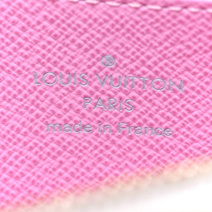 Louis Vuitton Monogram Multicolor Zippy Coin Purse Wallet White Litchi 6 of 6