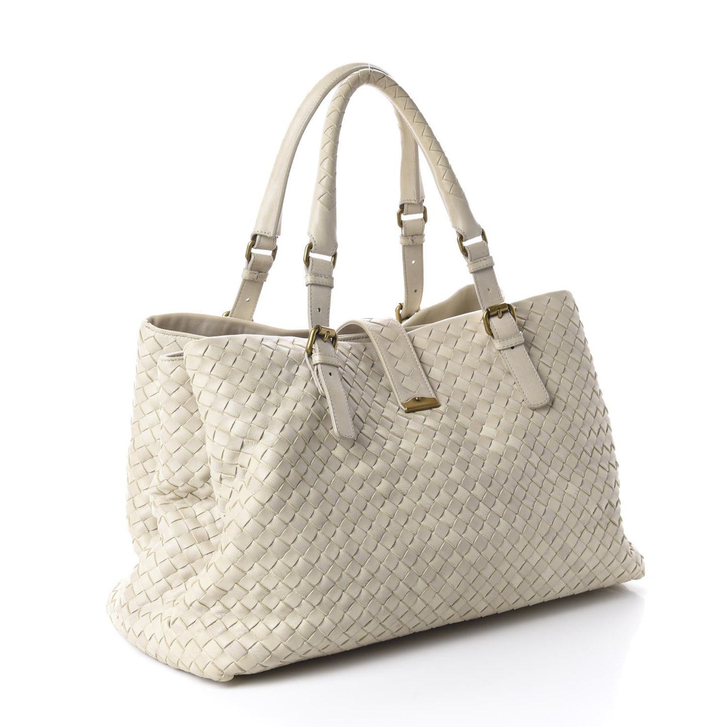 Nappa Intrecciato Medium Roma Tote Marmo