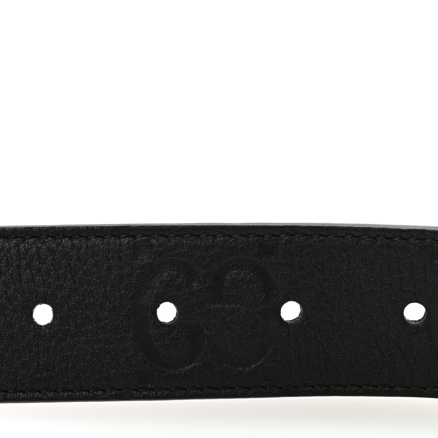 Piuma Calfskin Jumbo GG Embossed 35mm Belt 80 32 Black