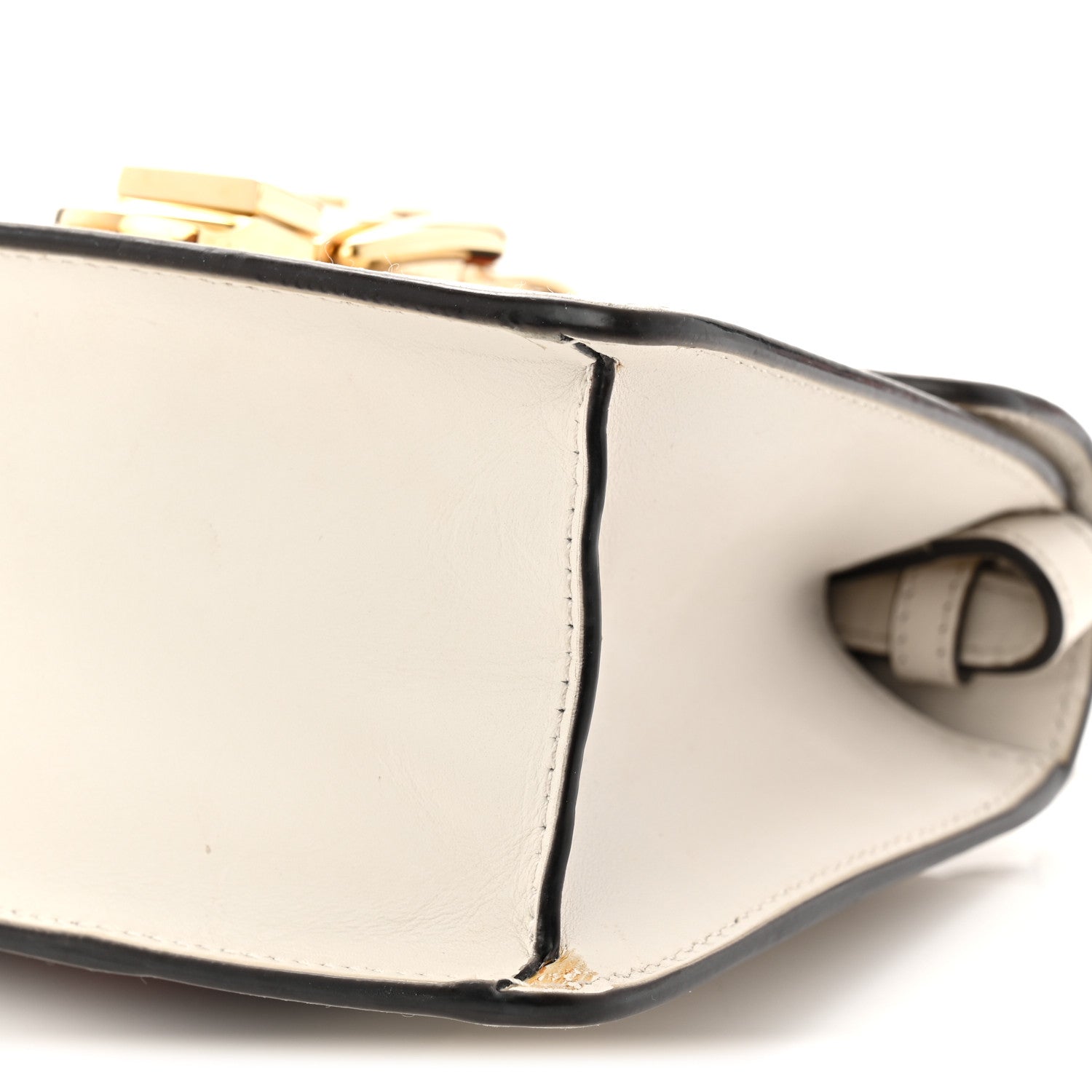 Gucci Calfskin Mini Sylvie Top Handle Bag White 10 of 12