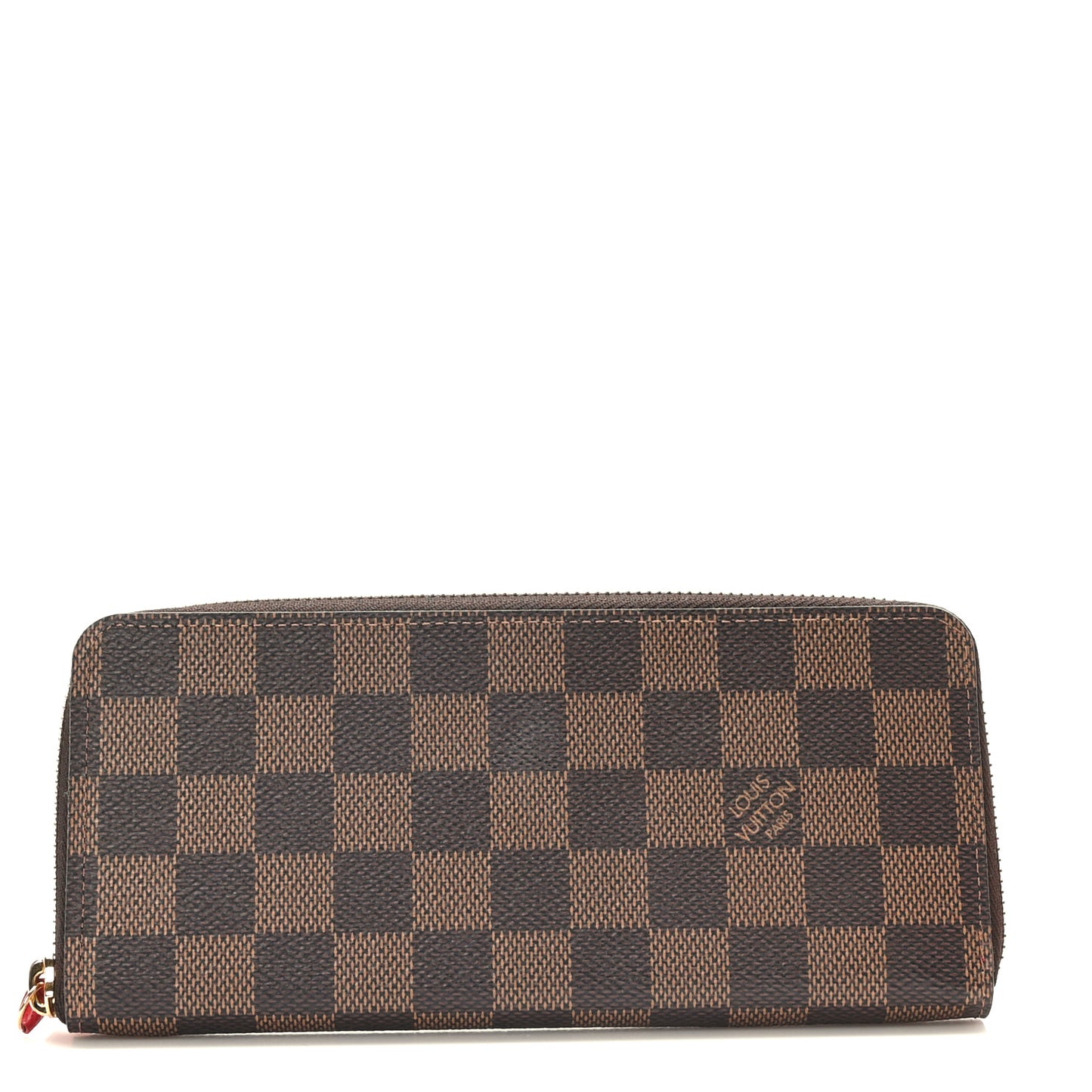 Damier Ebene Clemence Wallet Cherry