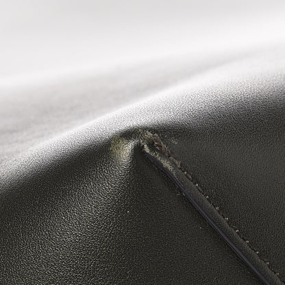 Celine Shiny Smooth Calfskin Small Twisted Cabas Navy Dark Green 10 of 13