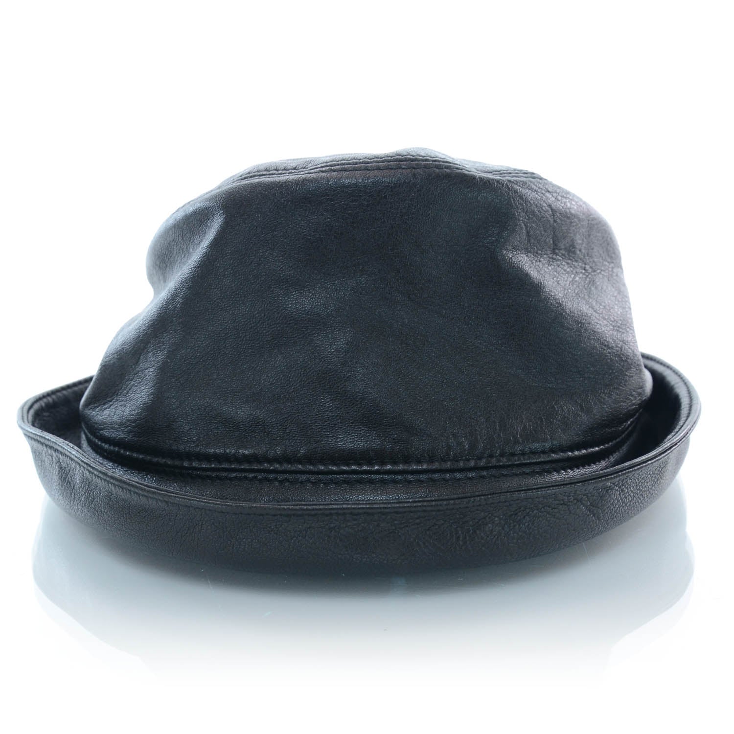 Prada Lambskin Hat Medium Black 1 of 4