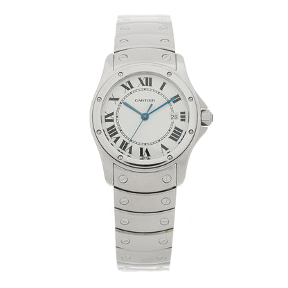 Cartier Stainless Steel 30mm Santos Ronde Quartz Watch 1 of 4