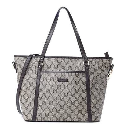 Gucci GG Supreme Monogram Medium Joy Tote Dark Brown 1 of 16