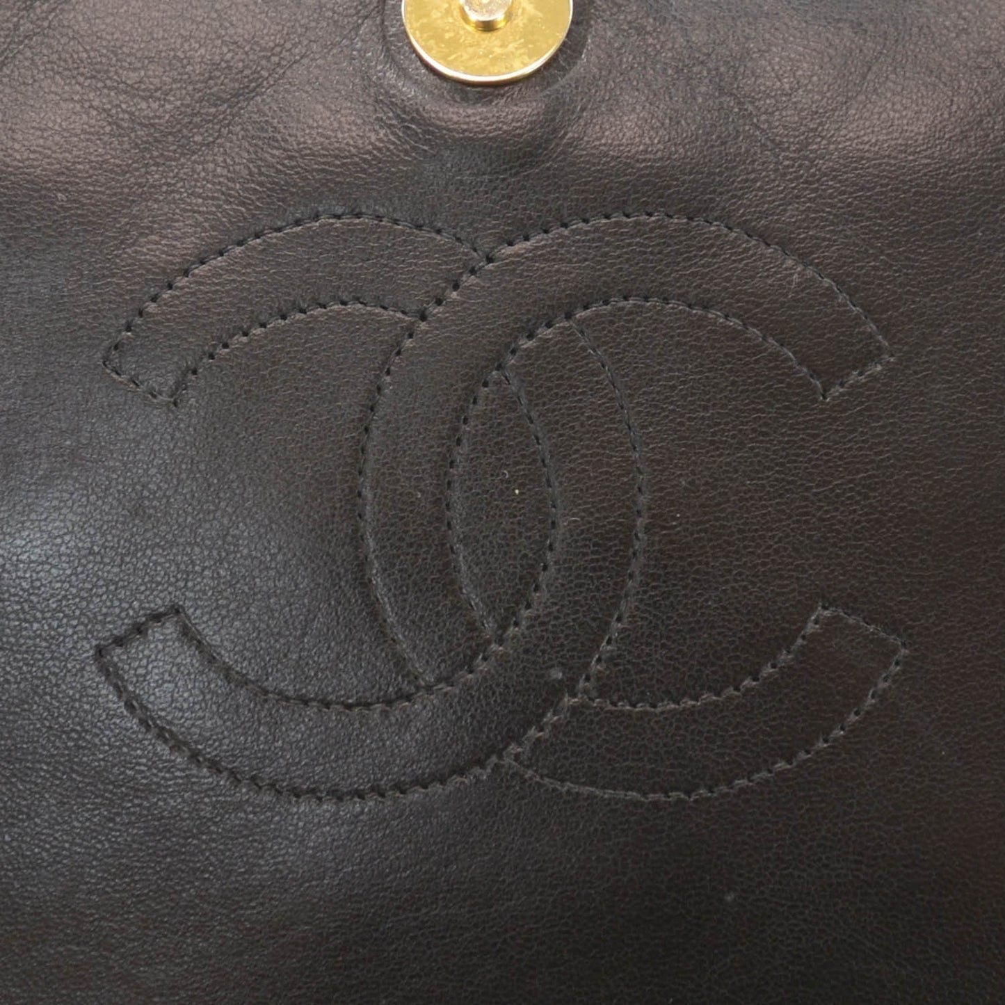 Lambskin Quilted Small Flap Black