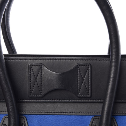 Celine Nubuck Calfskin Suede Mini Tri-Color Luggage Bright Blue 14 of 18