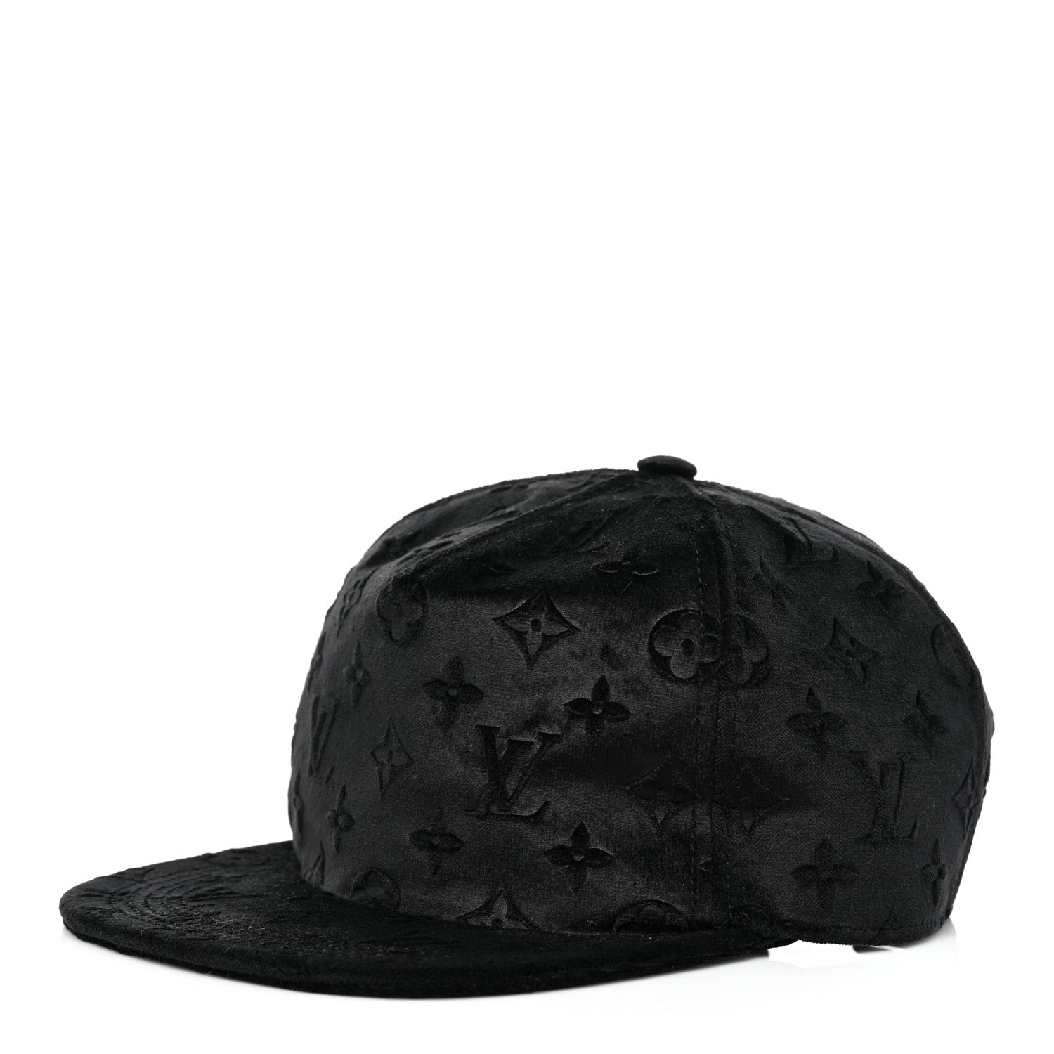 Louis Vuitton Jacquard Velvet Monogram Cap M Black 1 of 8
