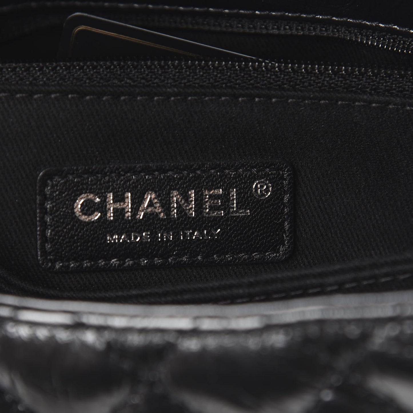 Aged Calfskin Quilted Mini Coco Handle Flap So Black